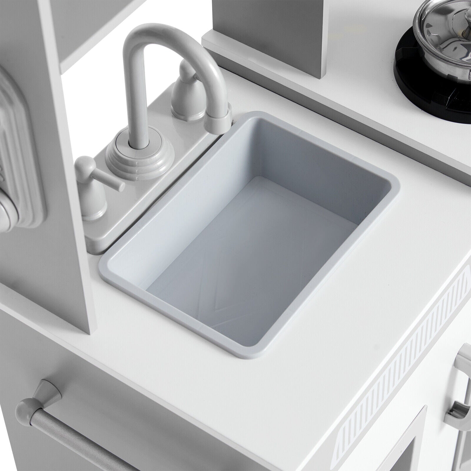 Kids Corner Wooden Pretend Toddler Kitchen Toys Ages 3+