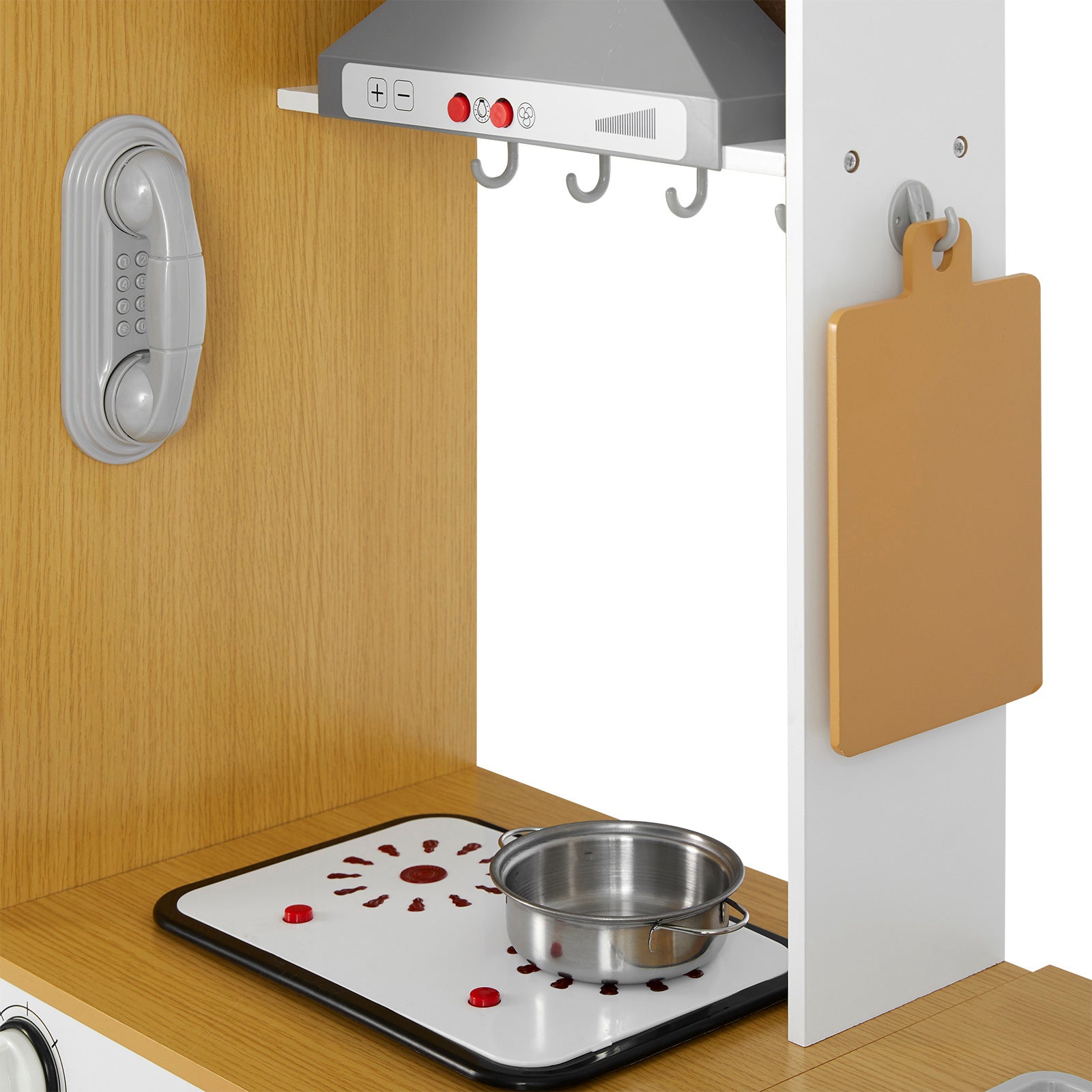 Kids Play Wooden Free Combination Pretend Toddler Play Kitchen Toy for Age 3+