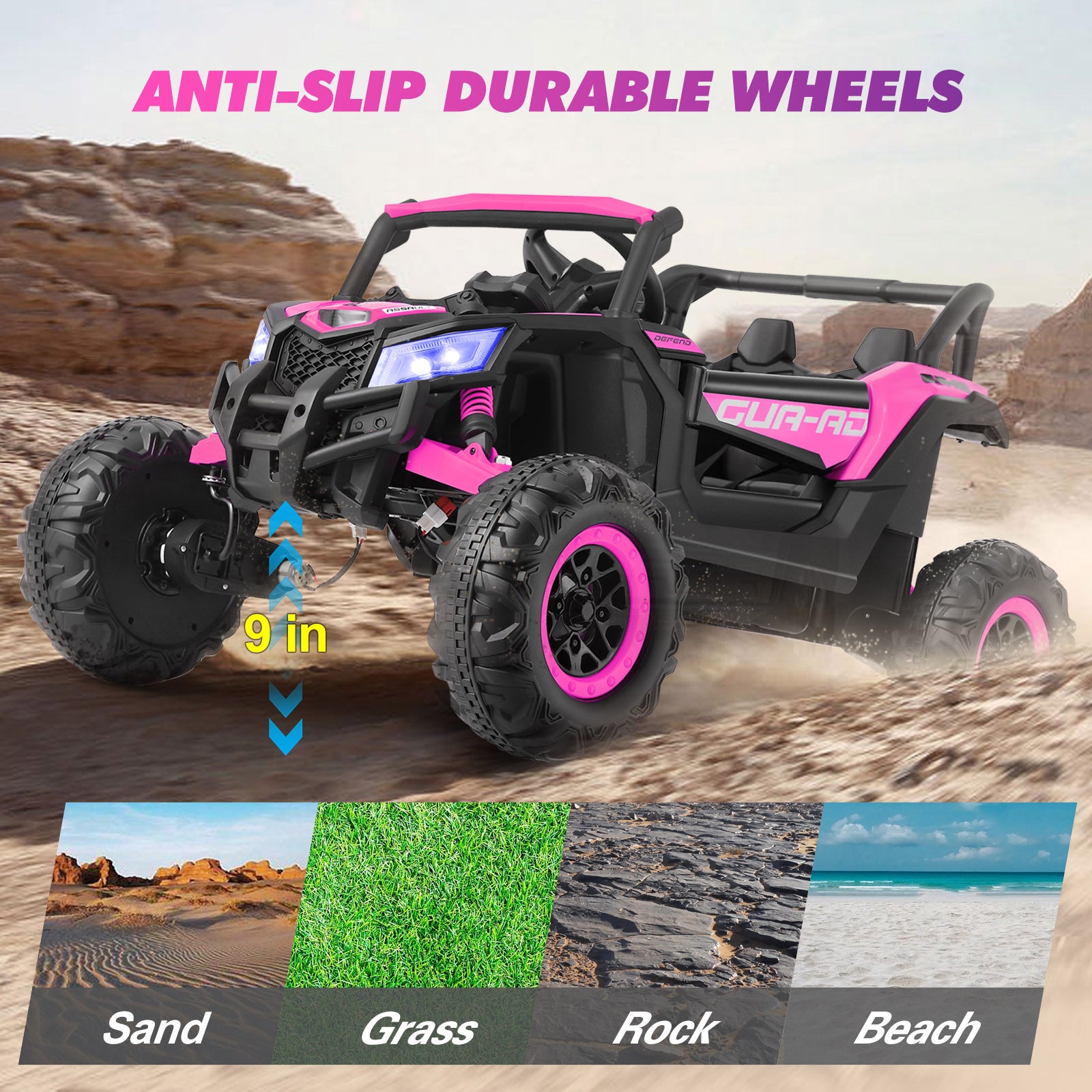 Electric Off-Road UTV for Kids, 4X4 Electric Vehicle Ride on Car