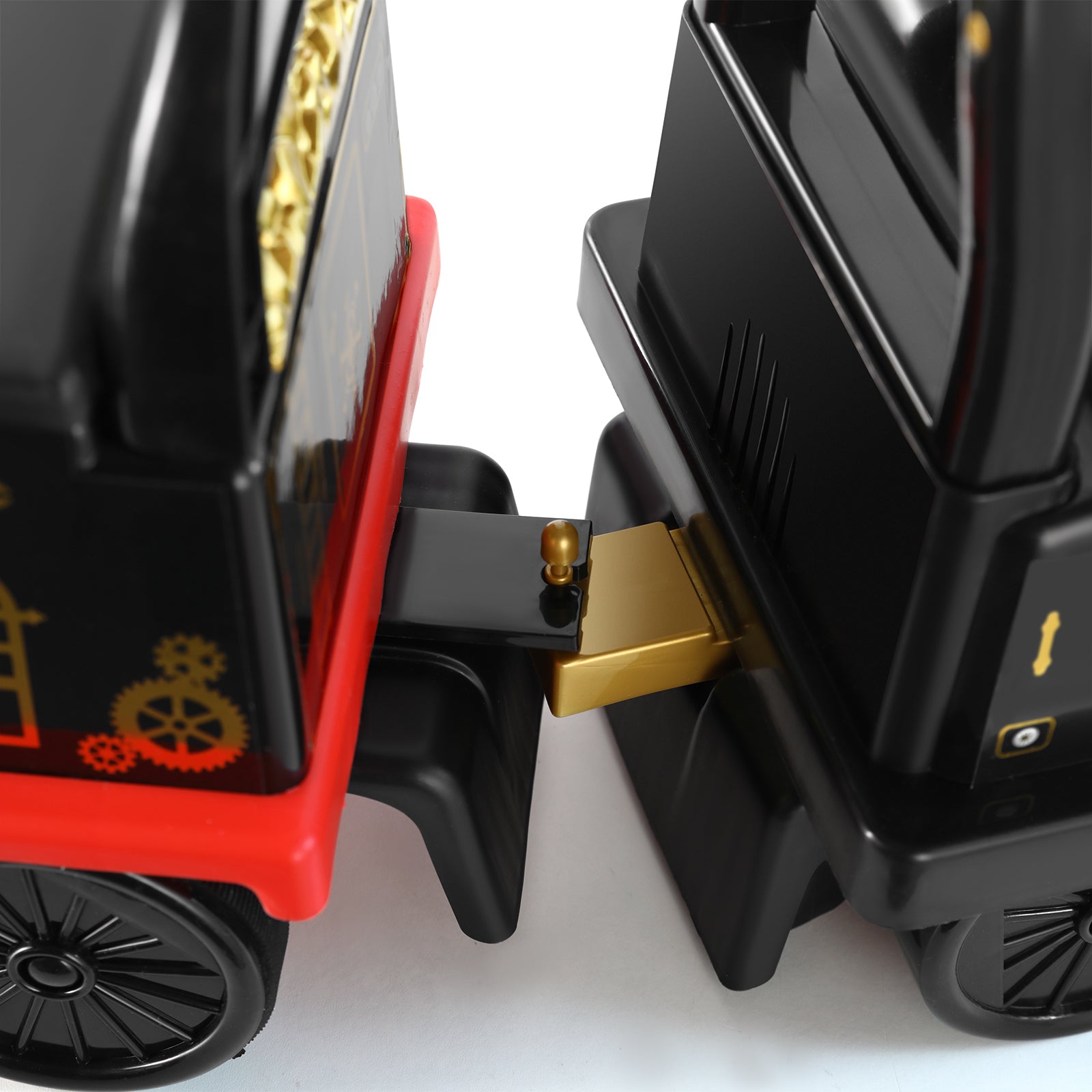 #4010 6V Ride On Train with 16pcs Curved Tracks Electric Ride On Toy Train for Kids