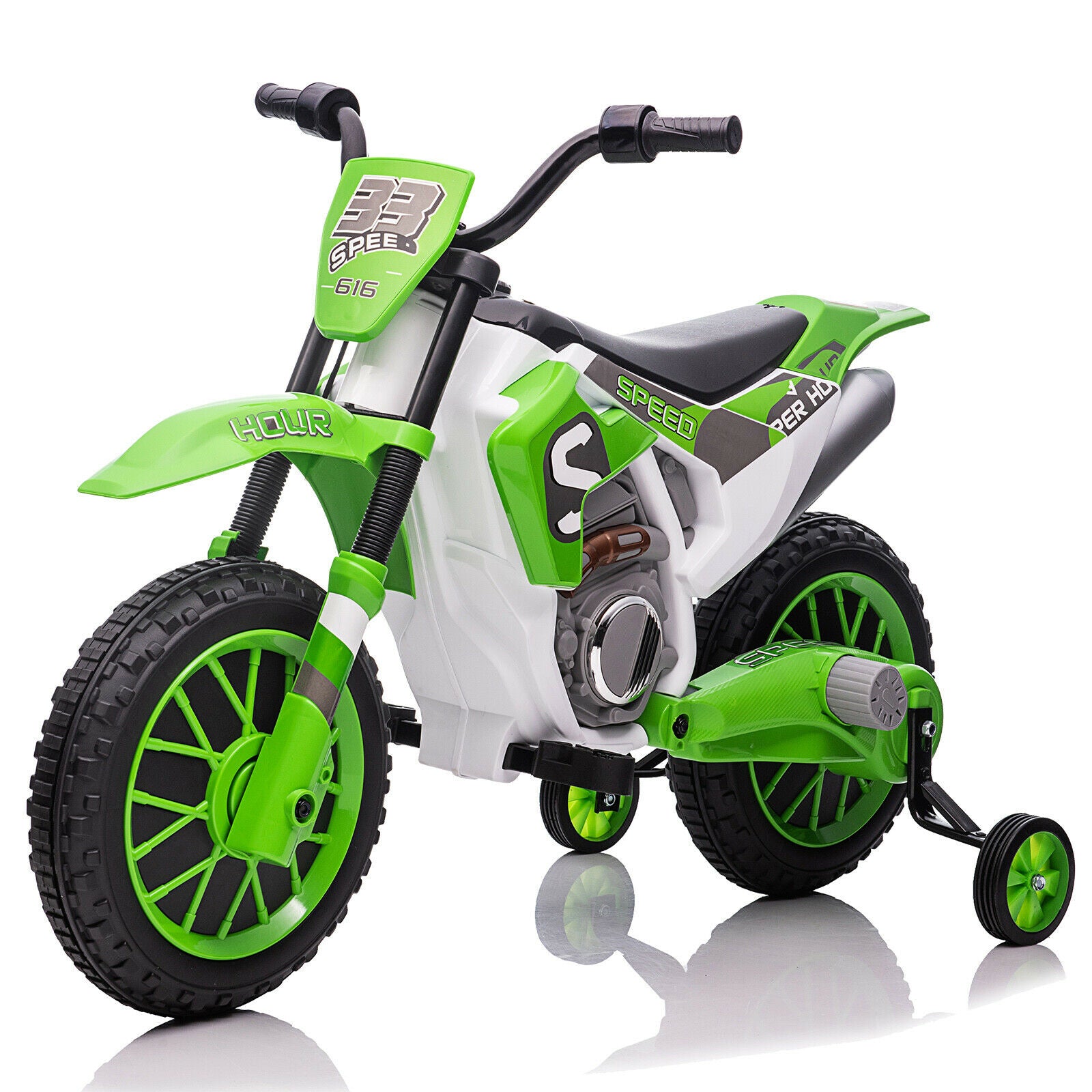 12V Kids Motorcycle Dirt Bike Battery-Powered Ride On Motorcycle for Kids