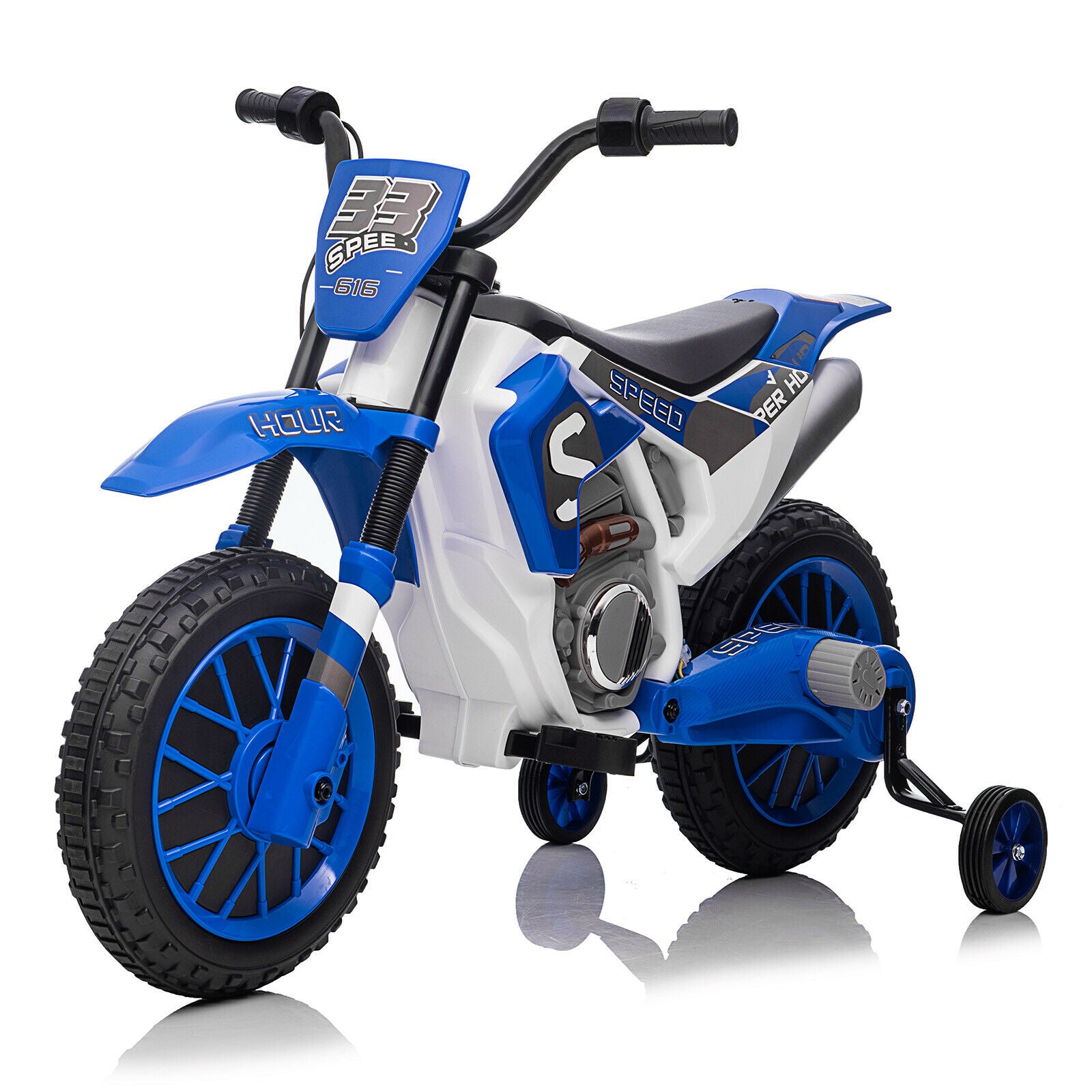 12V Kids Motorcycle Dirt Bike Battery-Powered Ride On Motorcycle for Kids