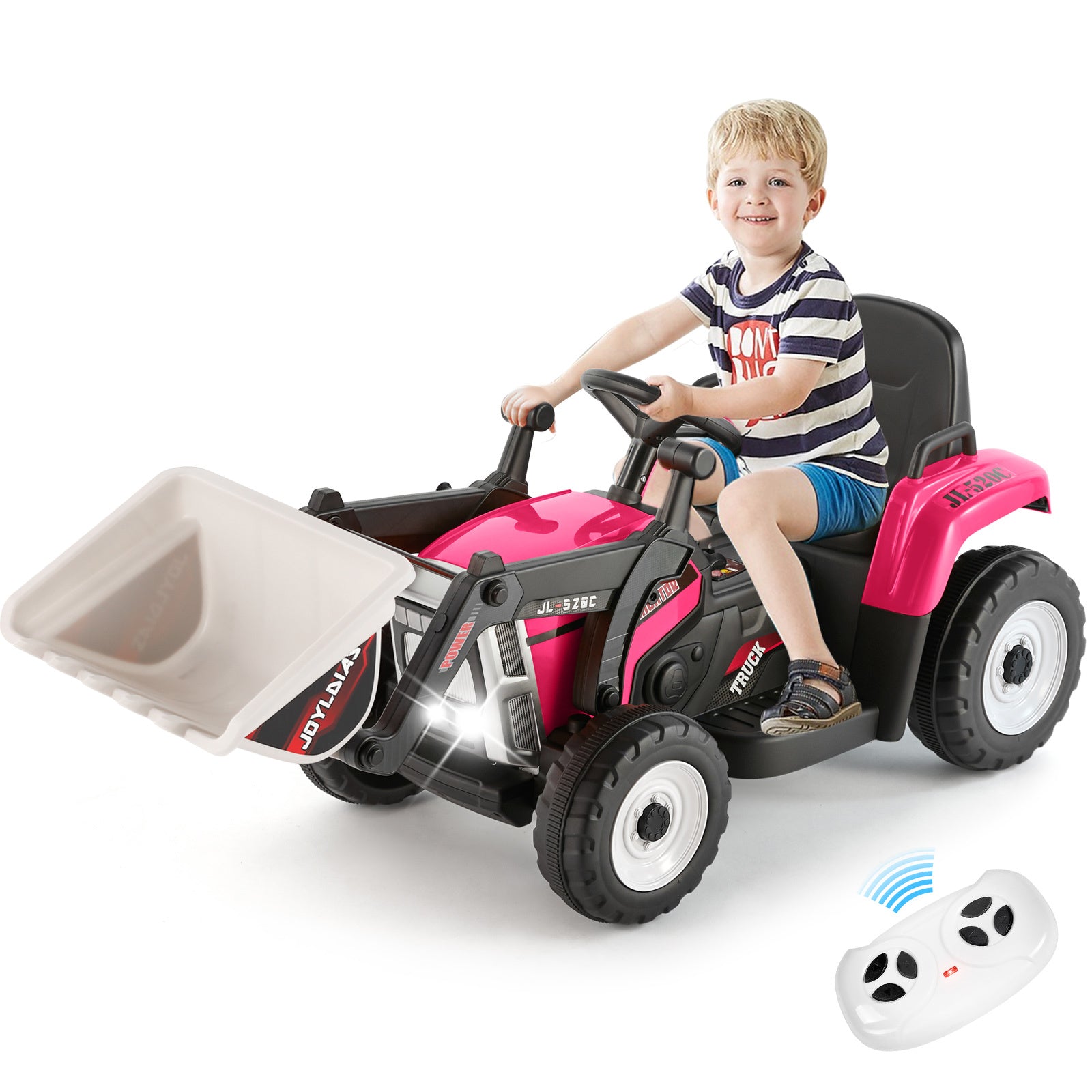 12V Ride On Excavator  Electric Construction Vehicle for Kids with Remote Control