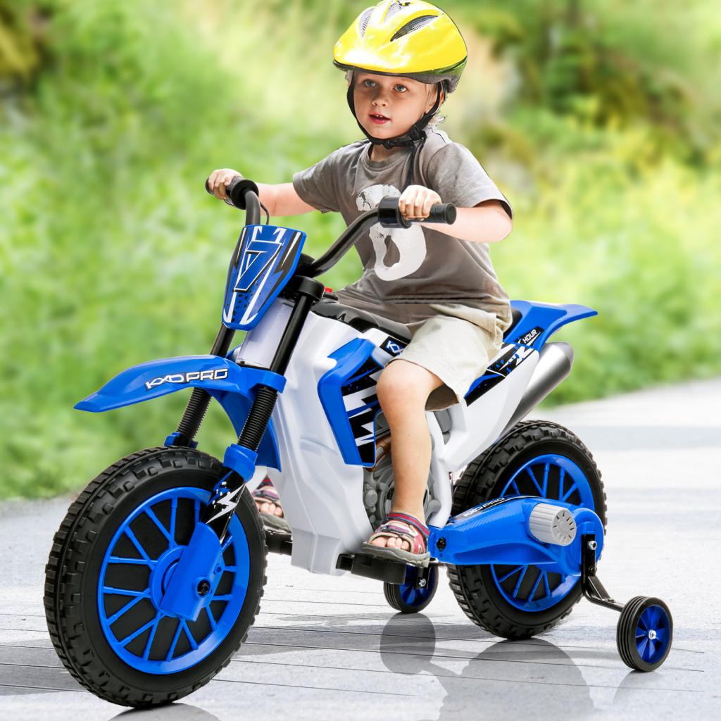 12V Kids Motorcycle Dirt Bike Battery-Powered Ride On Motorcycle for Kids