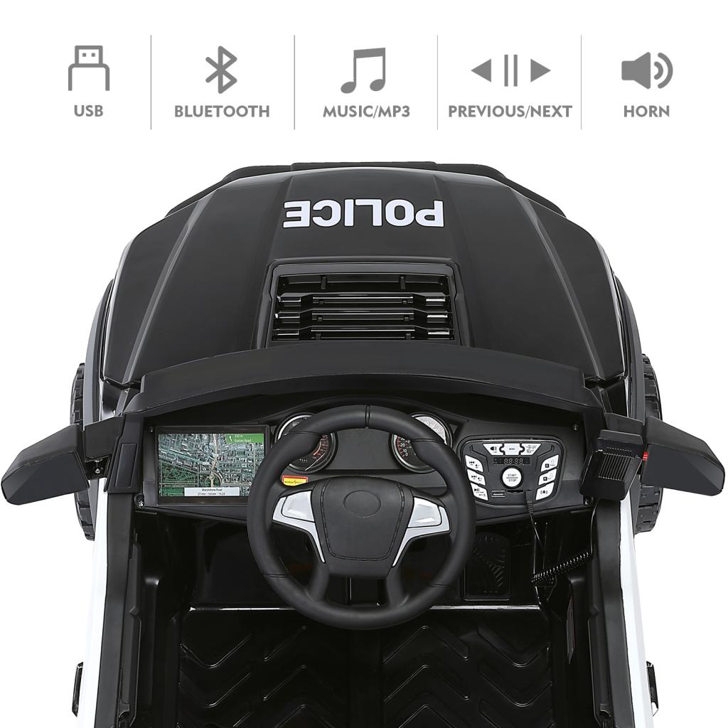 12V Kids Ride On Police Car Battery Powered Electric Cars