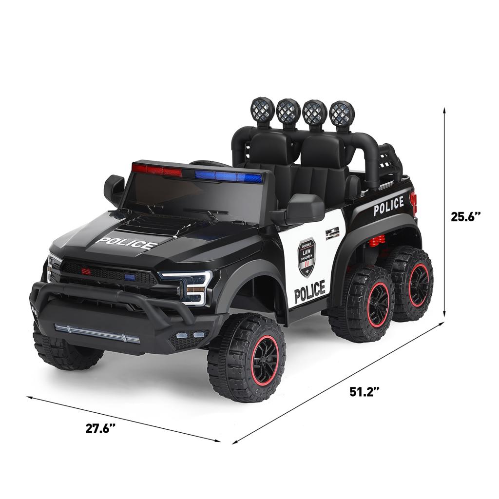 12V Kids Ride On Police Car Battery Powered Electric Cars