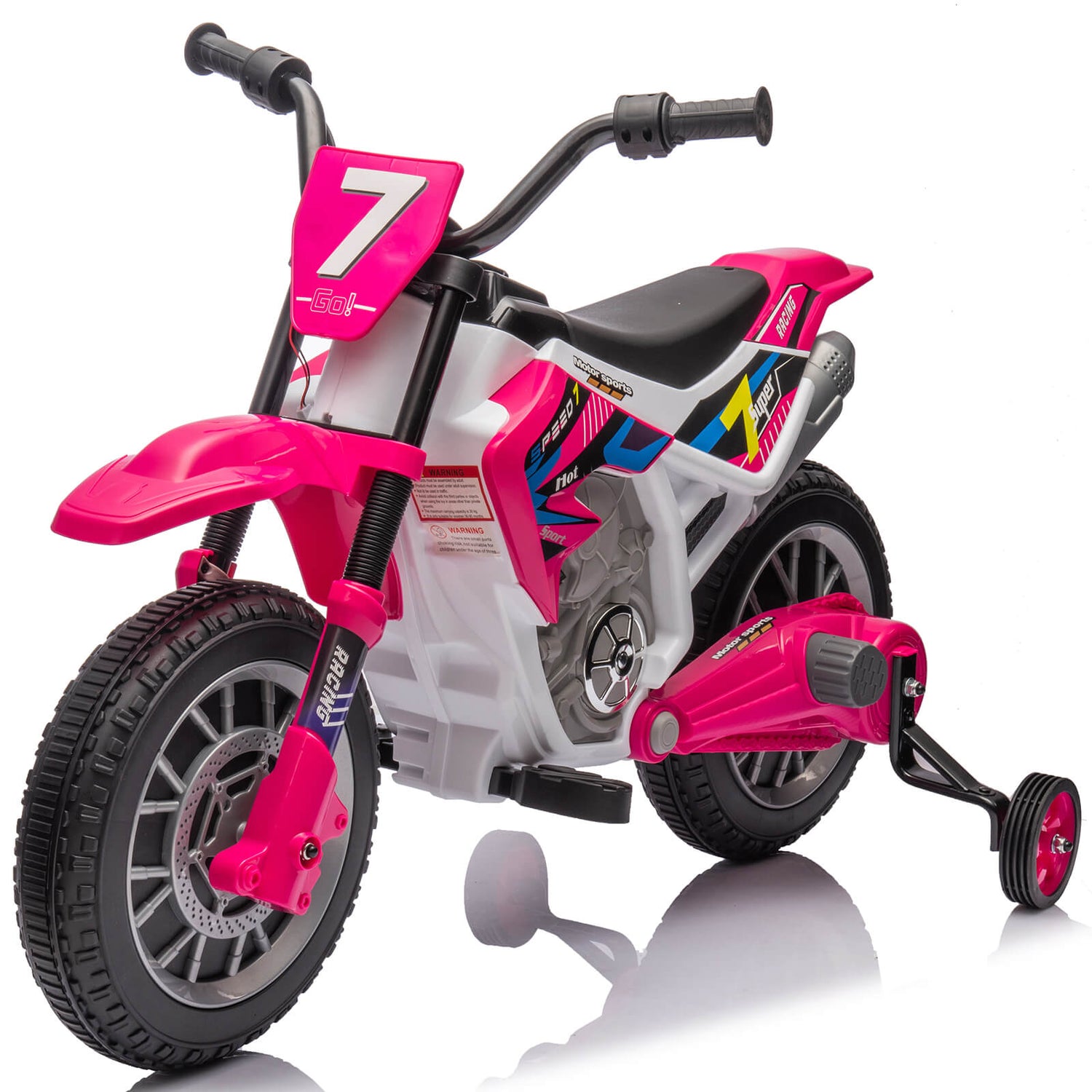 12V Kids Motorcycle Dirt Bike Battery-Powered Ride On Motorcycle for Kids