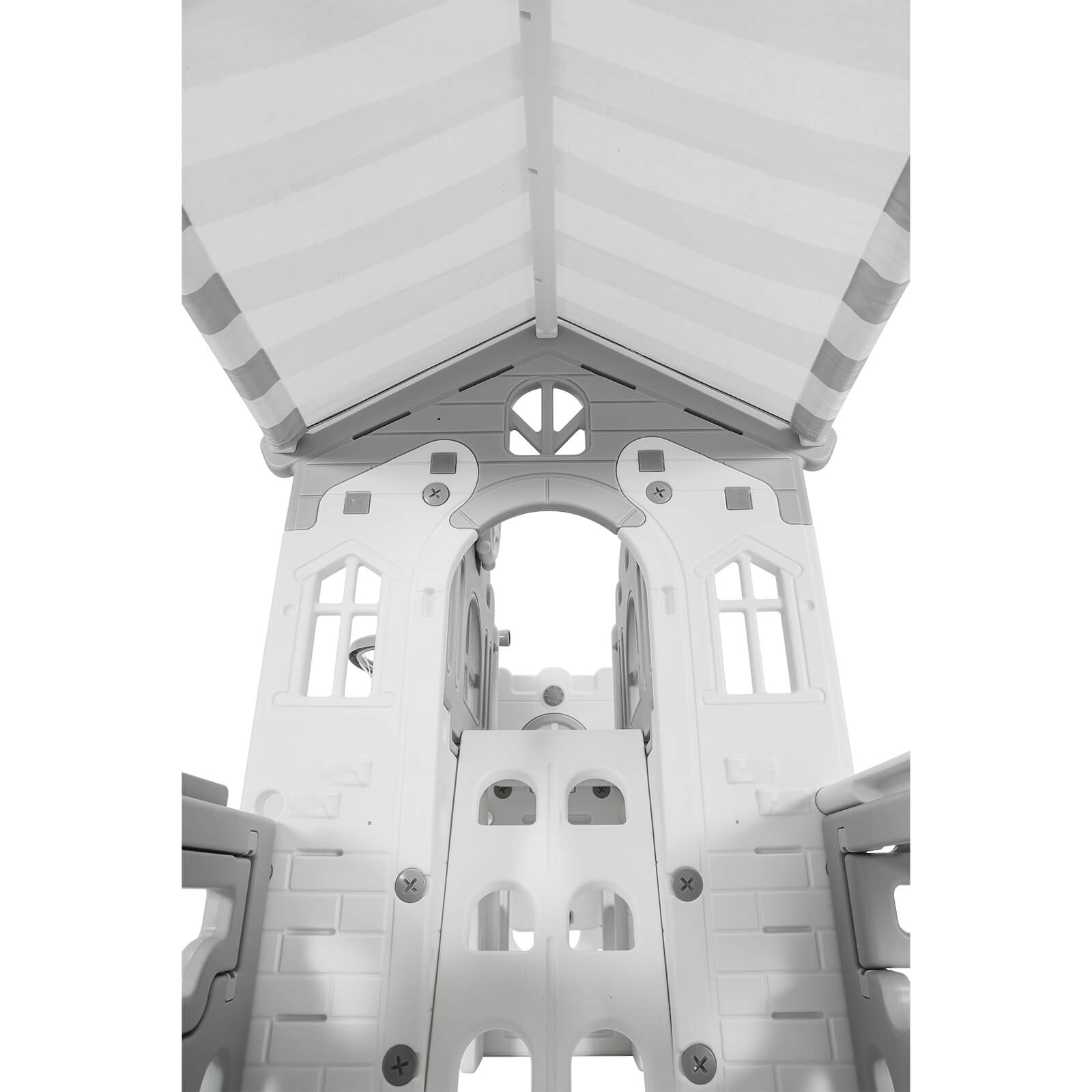 9 in 1 Toddler Slide, Freestanding Kid Climber Slide Playset, Toddler Playhouse with Slide, Basketball Hoop and Climbing Frame, Indoor Outdoor Backyard Playground Toy for Toddlers Age 1-3+