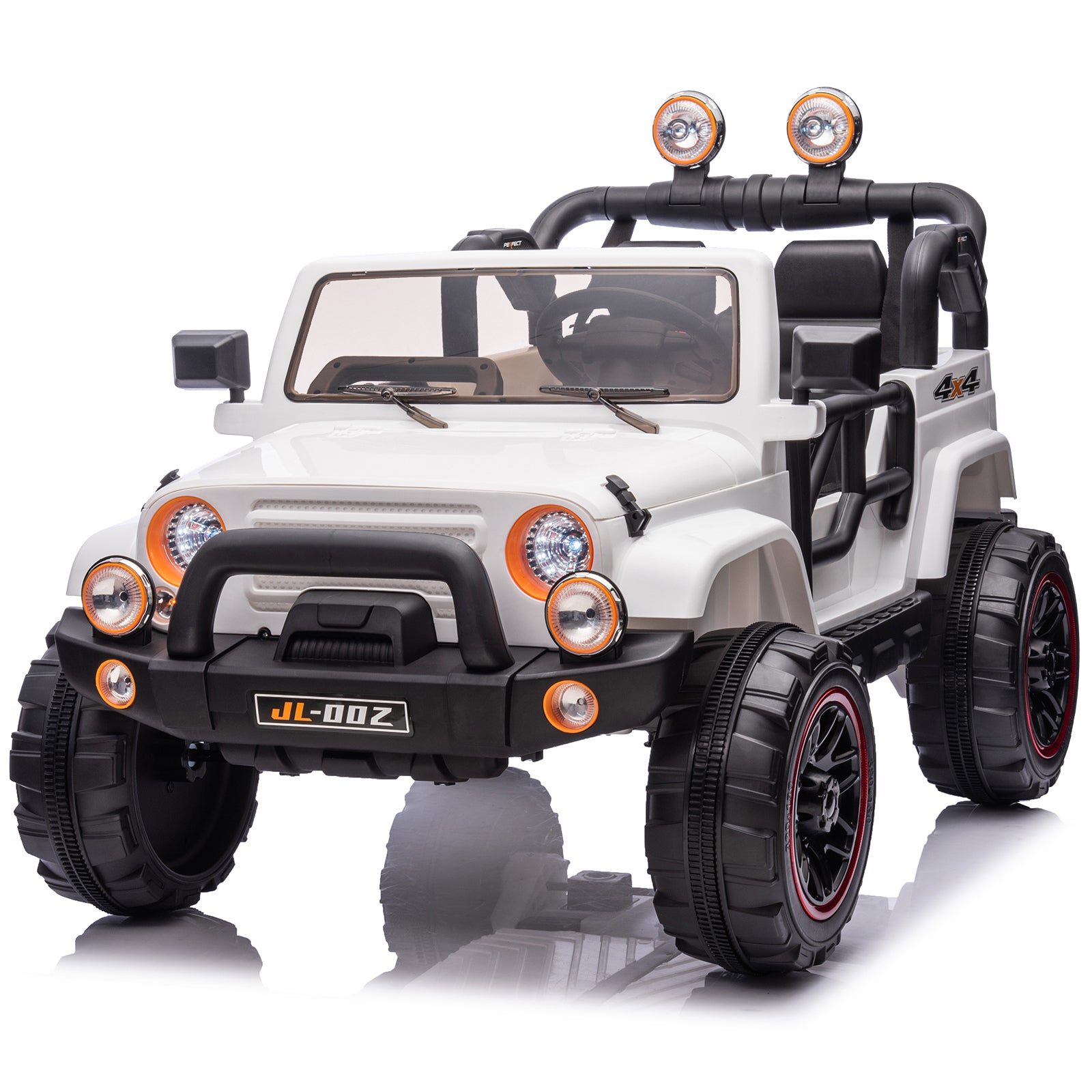 #40119 2 Seater Ride On Truck and Car Cover, 12V Children's Electric Car with Parental Remote Control, Music, Bluetooth, MP3 Player, LED Lights, Spring Suspension