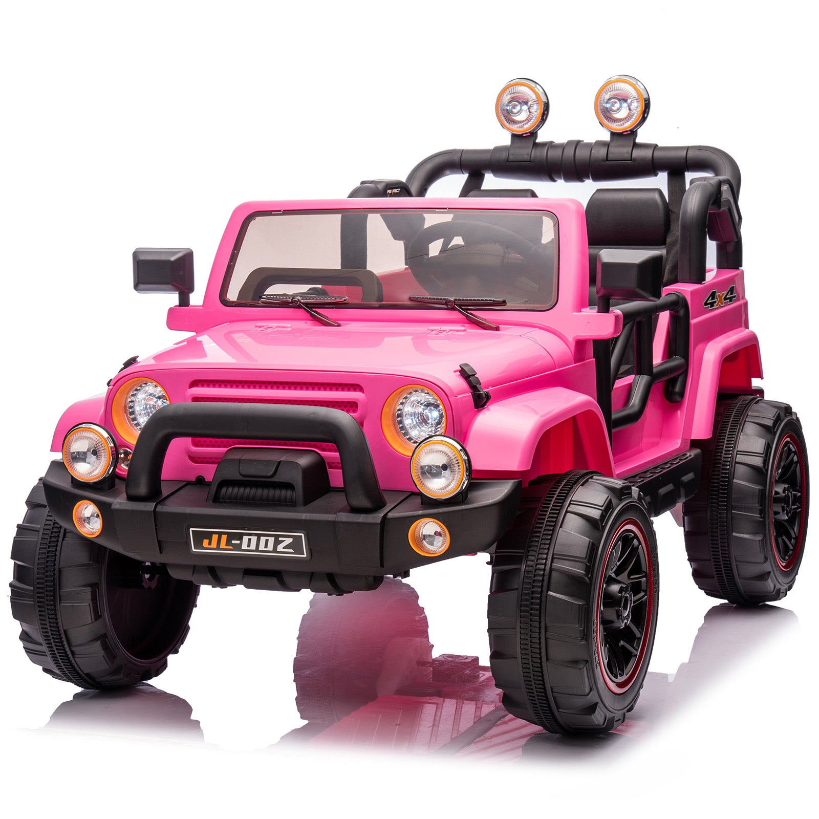 #40119 2 Seater Ride On Truck and Car Cover, 12V Children's Electric Car with Parental Remote Control, Music, Bluetooth, MP3 Player, LED Lights, Spring Suspension