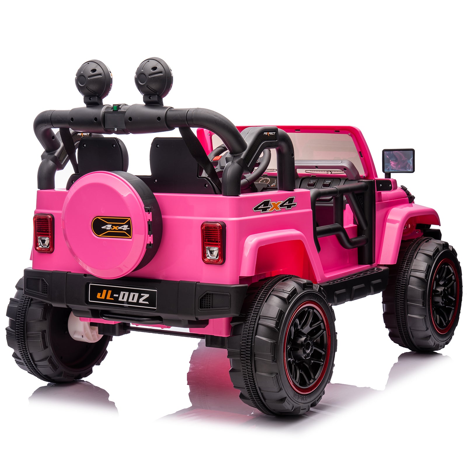 #40119 2 Seater Ride On Truck and Car Cover, 12V Children's Electric Car with Parental Remote Control, Music, Bluetooth, MP3 Player, LED Lights, Spring Suspension