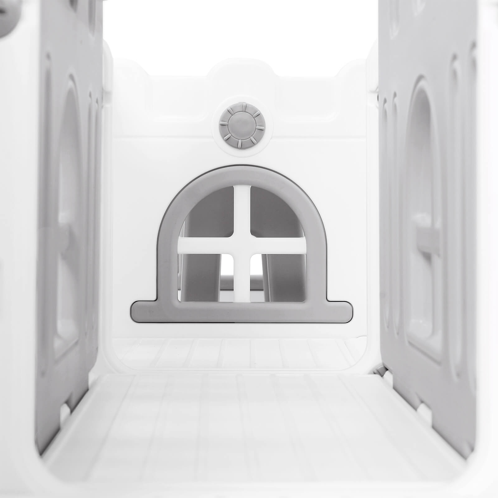 #40118 9 in 1 Toddler Slide, Toddler Playground with Double Slides, Climber,Basketball Hoop,Tunnel, Telescope, Storage Space and Non-Slip Step, Indoor Outdoor Backyard Playset for Toddlers Age 1-3+