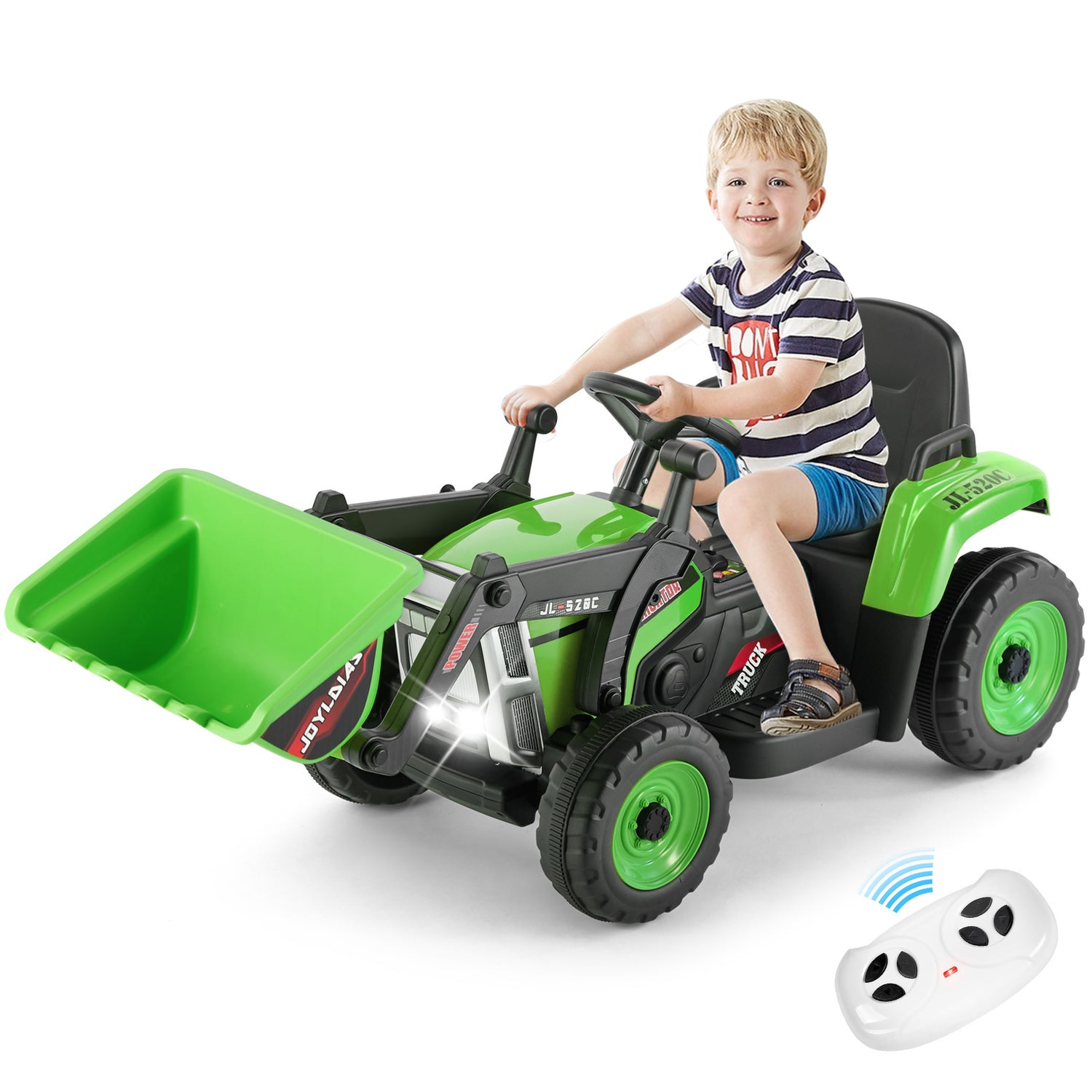 12V Ride On Excavator  Electric Construction Vehicle for Kids with Remote Control